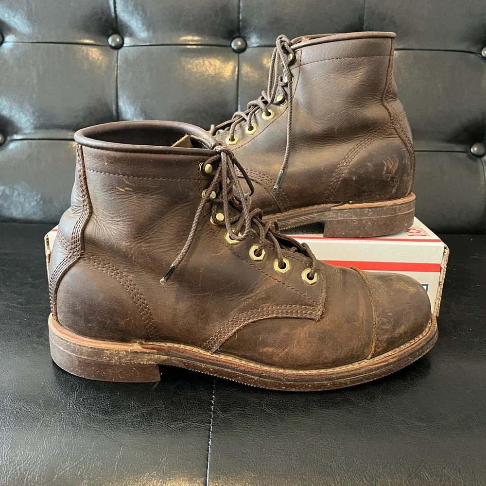 Chippewa x LL Bean Katahdin Iron Works Cap Toe Boots